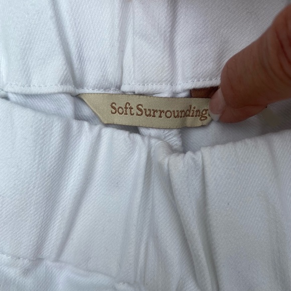 Soft Surroundings Metro White Denim Pull On Jeans/Jeggings Size P/S - Picture 6 of 12